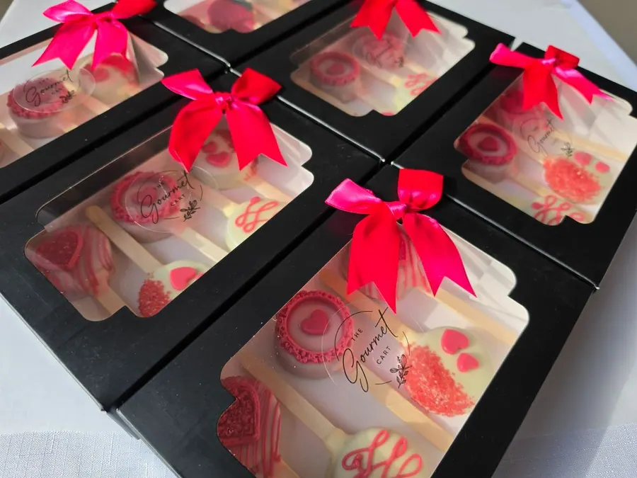 Handcrafted dessert styling by The Gourmet Cart